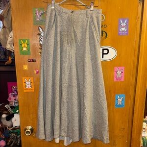 Norma Kamali Classic High-Waist Gray Maxi Skirt🍀